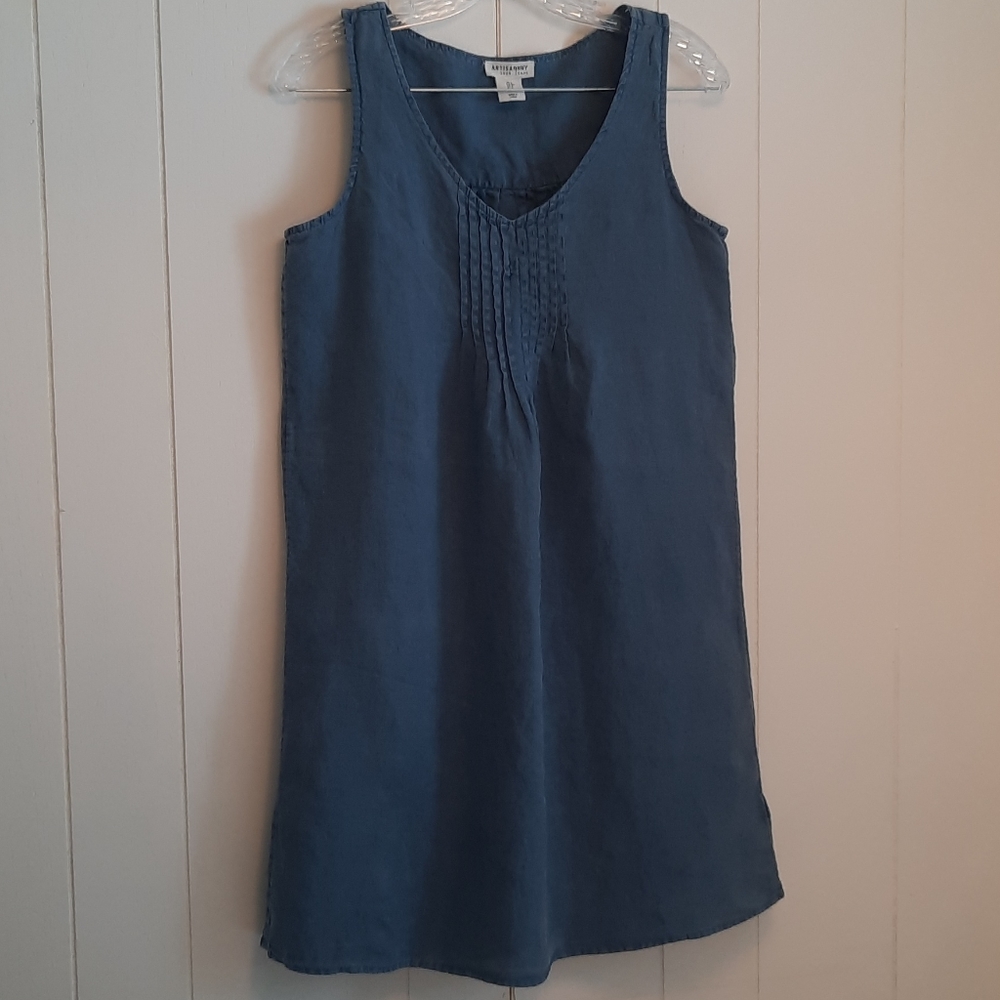 Artisan NY linen sleeveless dress